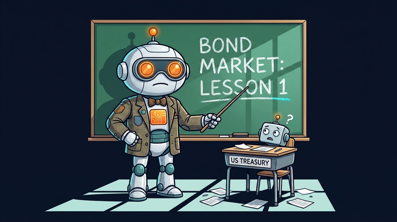 Spot as a teacher, the bond market's chalkboard looming over a confused Treasury desk