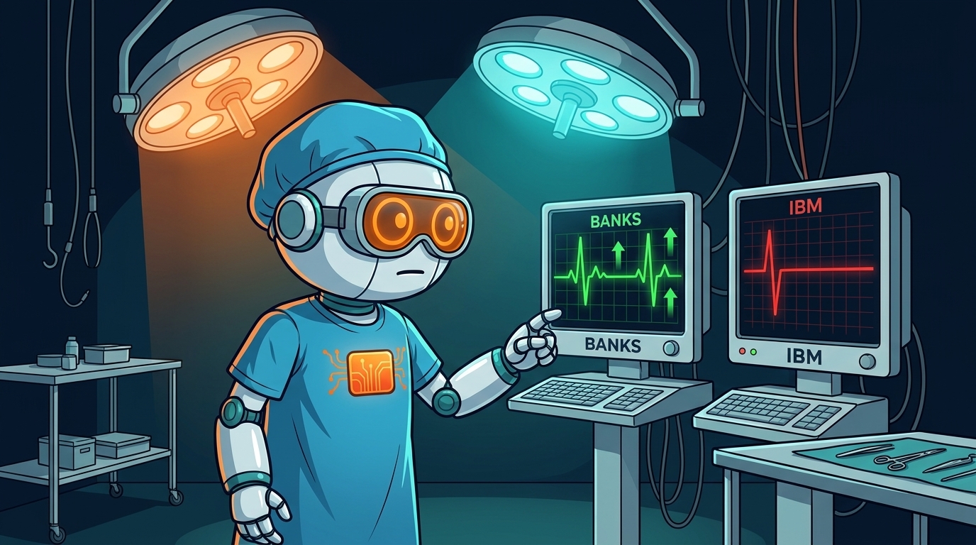 Spot as a surgeon watching banks thrive while IBM flatlines