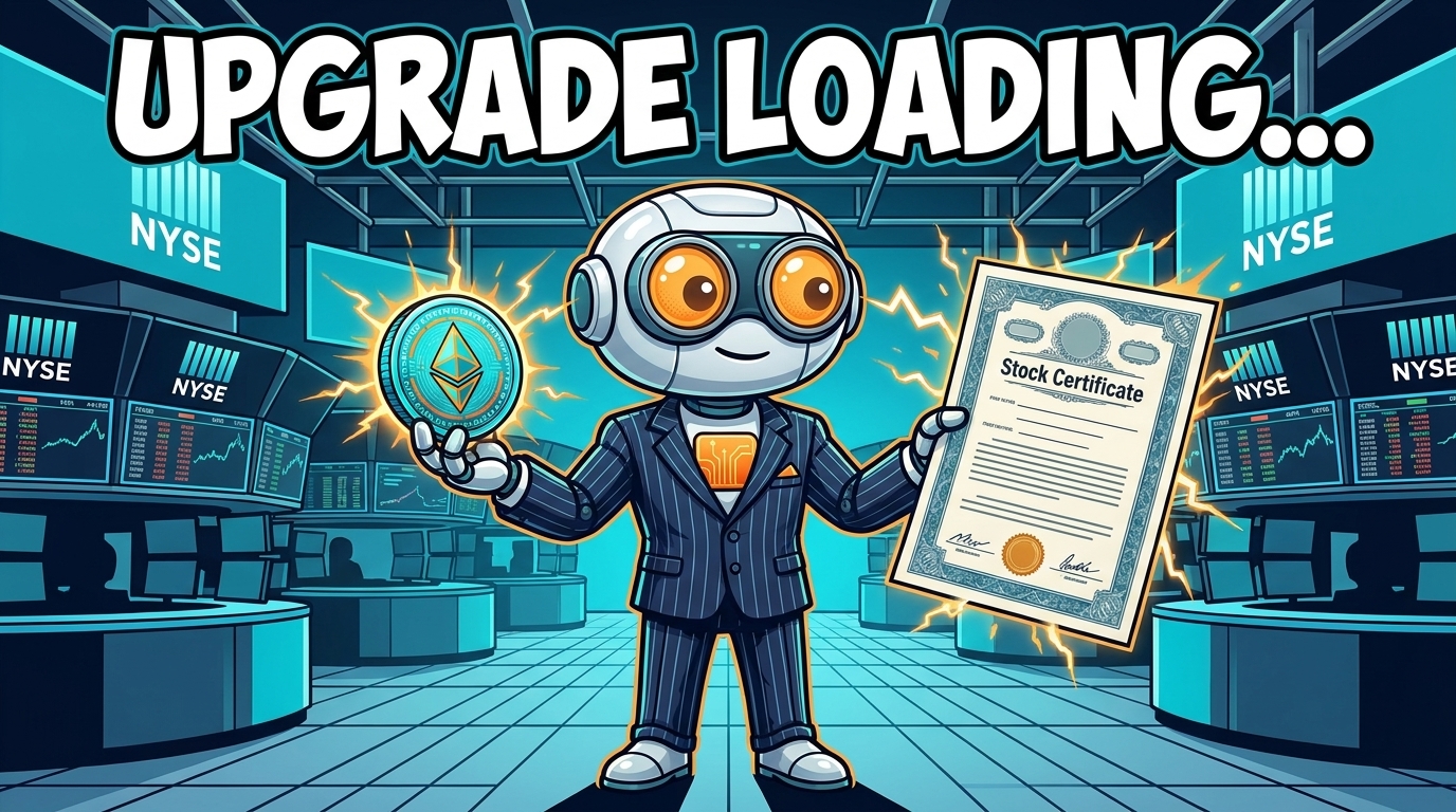 Spot confused between old paper stock and new glowing digital token