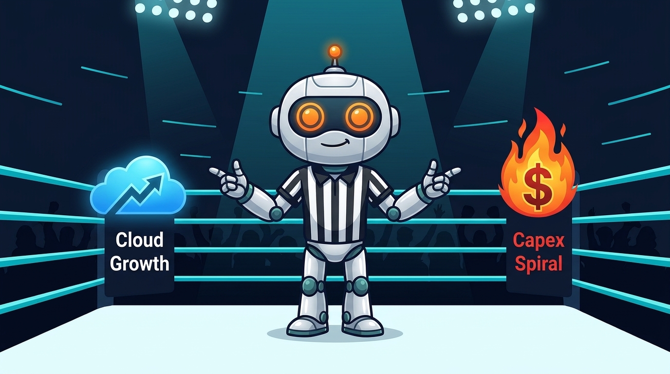 Spot as boxing referee between Cloud Growth and Capex Spiral corners