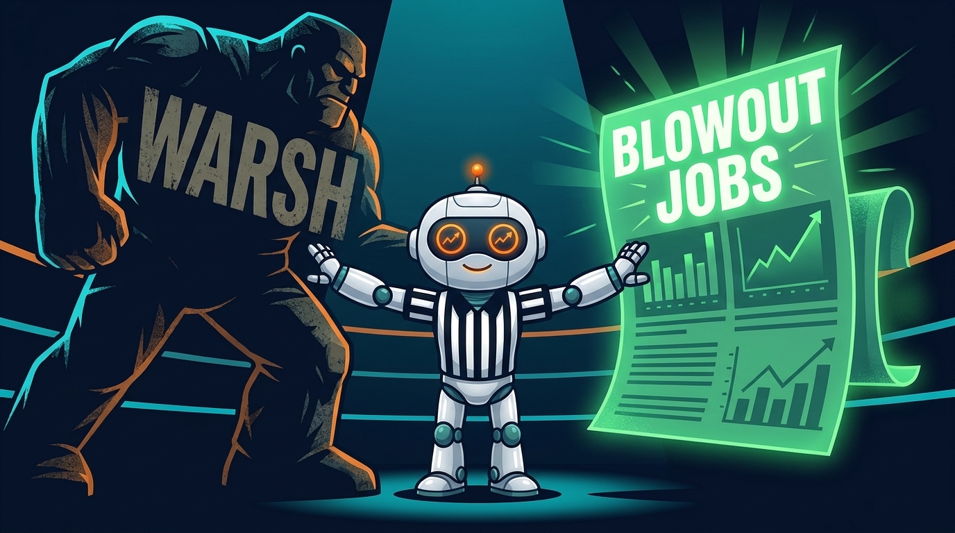 🔥 Warsh Walks In. Jobs Walk Up. Chaos Ensues. article cover