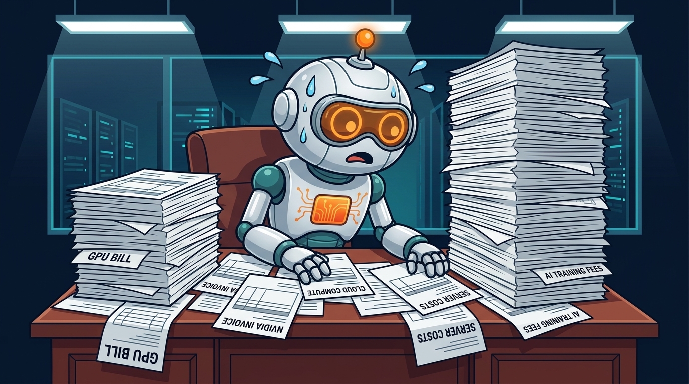 Spot as a sweating CFO buried under AI spending invoices