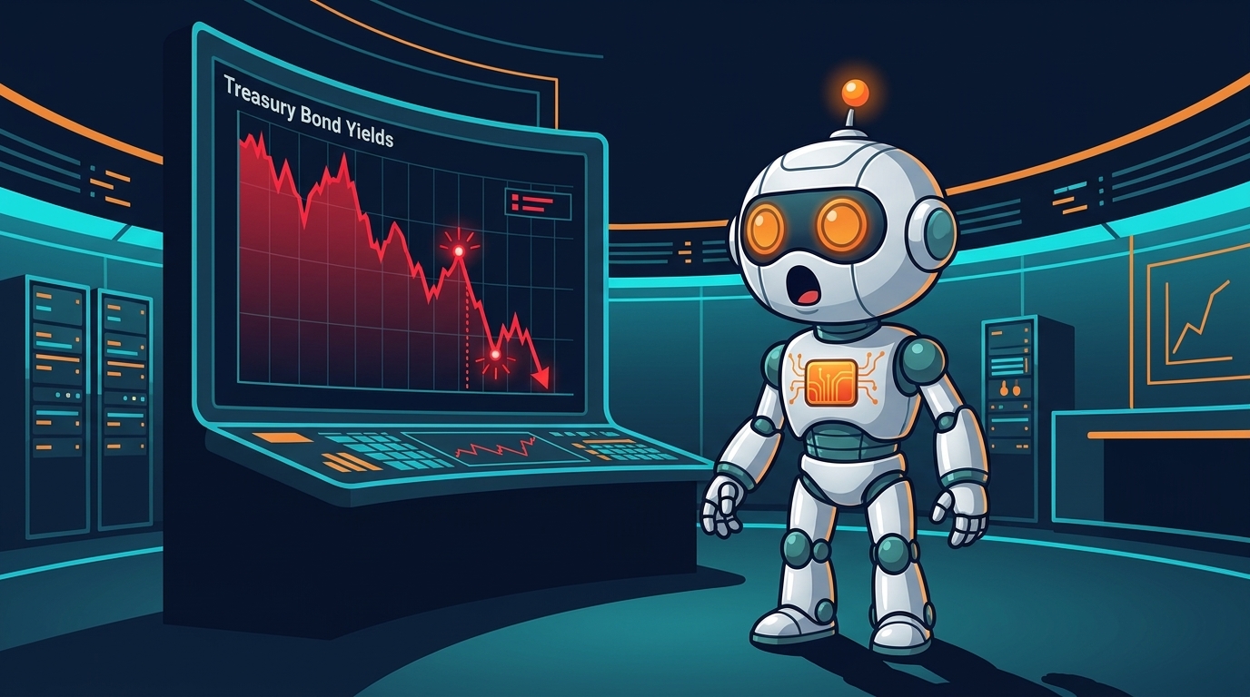 Spot staring at a Treasury yield chart that just fell off a cliff
