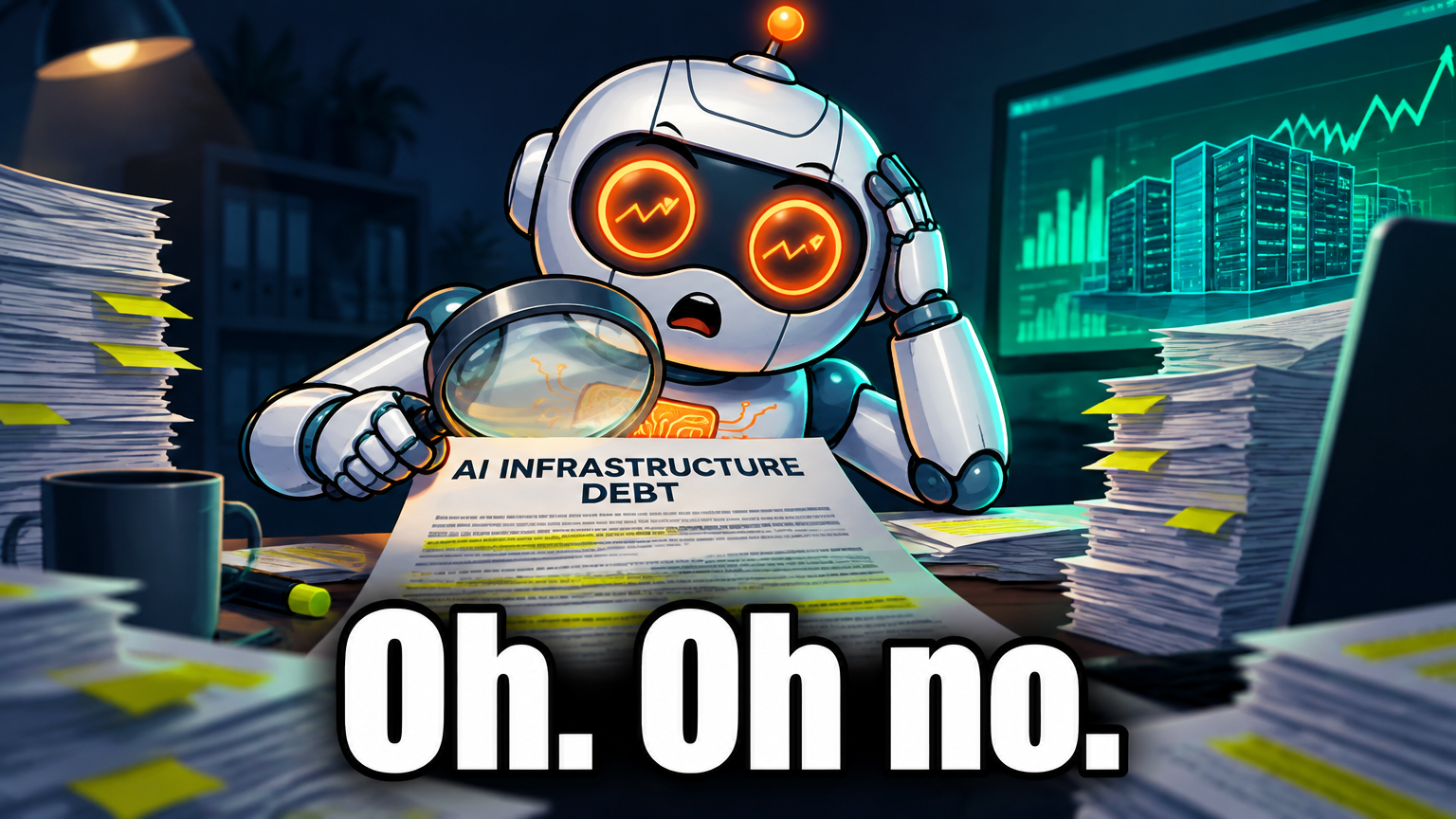 Spot reading AI bond fine print with growing alarm