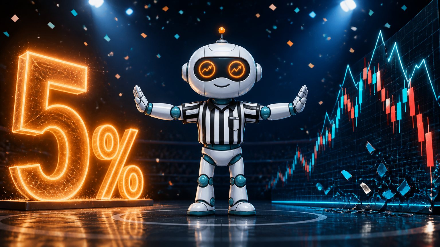 Spot as a boxing referee between the 5% yield and a rattled stock market